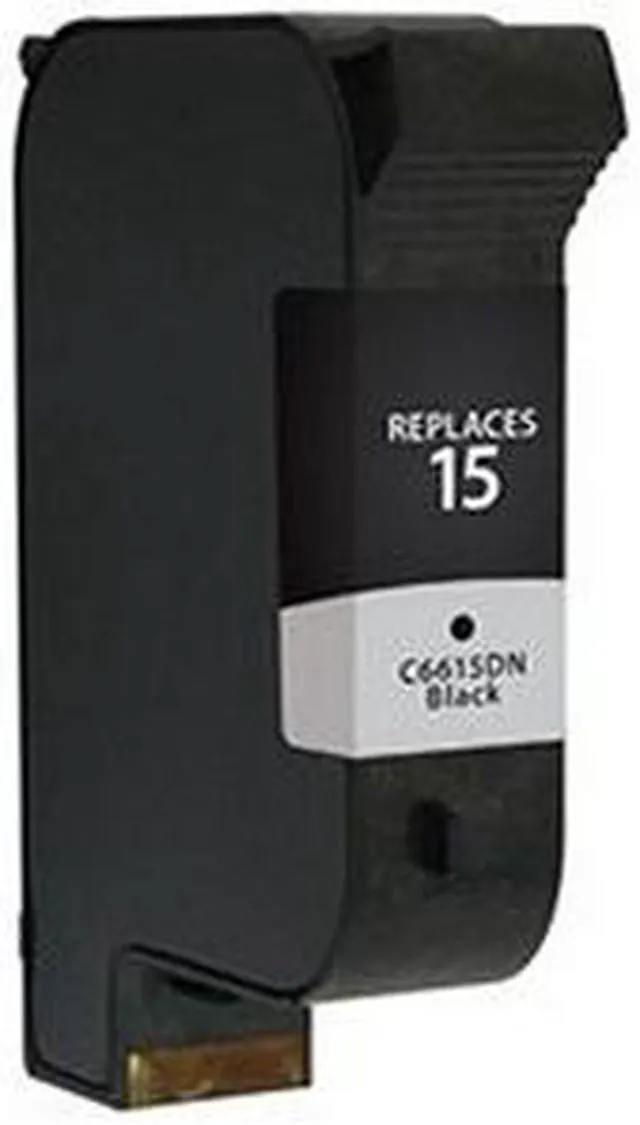 Alt view image 2 of 7 - SuppliesMAX Remanufactured Replacement for HP DeskJet 810C/825C/840C/845C/920C/940C/3820/OfficeJet 5110/V40/PSC-500/PSC-750/PSC-950 Series Black Inkjet (500 Page Yield) (NO. 15) (C6615DN)