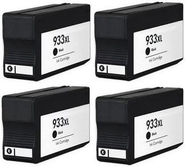 Alt view image 2 of 7 - SuppliesMAX Remanufactured Replacement for HP OfficeJet 6100/6600/6700/7110/7510/7610/7612 Series Black High Yield Inkjet (4/PK-1000 Page Yield) (NO. 932XL) (CR315BN_2PK)