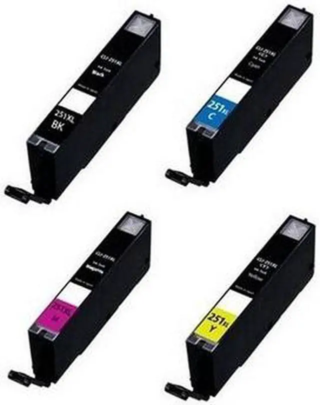 Alt view image 2 of 7 - SuppliesMAX Compatible Replacement for Canon PIXMA iP-7220/iP-8720/MG-5420/MG-5520/MG-5620/MG-6620/MG-7120/MG-7520 High Yield Inkjet Combo Pack (BK/C/M/Y) (CLI-251XL) (6513B004)