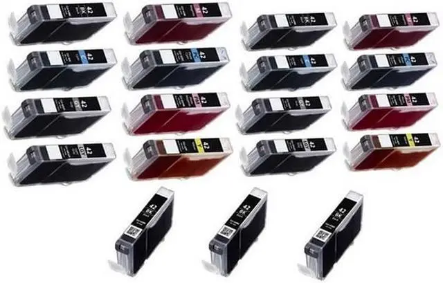 Alt view image 2 of 7 - SuppliesMAX Compatible Replacement for Canon PIXMA PRO 100/PIXMA PRO 100S Series Inkjet Combo Pack (5-BK/2-C/M/Y/PC/PM/GY/LGY) (CLI-42) (6384B002_3PK/6384B007_2PKMP)