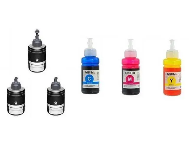 Alt view image 2 of 7 - SuppliesMAX Compatible Replacement for Expression ET-3600/16500/4550 Dye Ecotank Refill Ink Bottle Combo Pack (3-BK/1-C/M/Y) (NO. 664/NO. 774) (T774D3B1CMY)