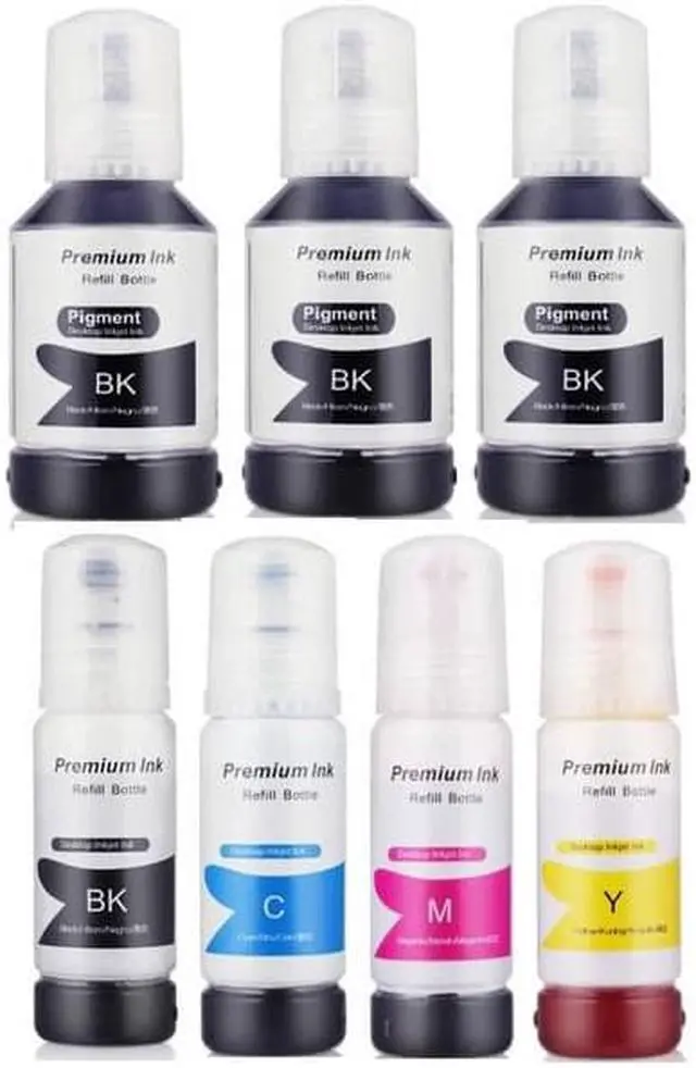 Alt view image 2 of 7 - SuppliesMAX Compatible Replacement for Expression EcoTank ET-7700/ET-7750 Refill Ink Bottle Combo Pack (3-BK/1-PBK/C/M/Y) (NO. 512) (C13T00R-4B1CS-US)