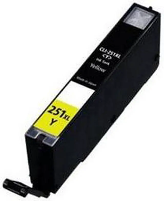 Alt view image 2 of 7 - SuppliesMAX Compatible Replacement for Canon PIXMA iP-7220/iP-8720/MG-5420/MG-5520/MG-5620/MG-6620/MG-7120/MG-7520 Yellow High Yield Inkjet (700 Page Yield) (CLI-251XLY) (6451B001)