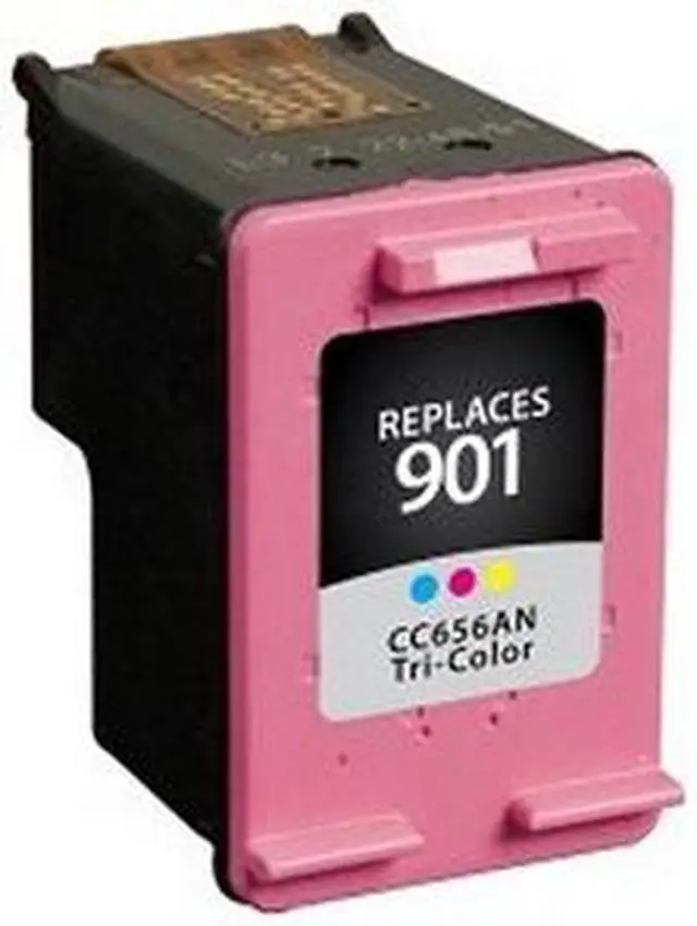 Alt view image 2 of 7 - SuppliesMAX Remanufactured Replacement for HP OfficeJet 4500/J4500/J4540/J4550/J4580/J4640/J4680 Series Tri-Color Inkjet (360 Page Yield) (NO. 901) (CC656AN)