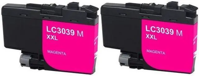 Alt view image 2 of 7 - SuppliesMAX Compatible Replacement for Brother HL-L6000/HL-L6100/MFC-J5845/MFC-J5945/MFC-J6545/MFC-J6945DW Magenta Ultra High Yield Inkjet (2/PK-5000 Page Yield) (LC-3039M_2PK)