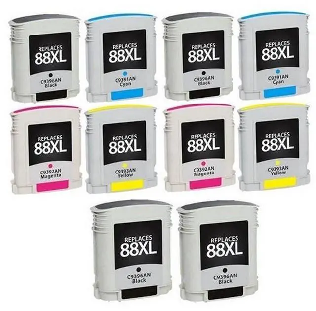 Alt view image 2 of 7 - SuppliesMAX Remanufactured Replacement for HP OfficeJet Pro K550/K5400/K8600/L7400/L7500/L7550/L7650/L7700/L7780 High Yield Inkjet Combo Pack (4-BK/2-C/M/Y) (NO. 88XL) (CC605BN_2PK/CC606FN_2PKMP)