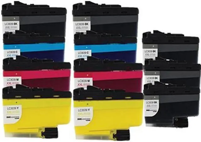 Alt view image 2 of 7 - SuppliesMAX Compatible Replacement for Brother DCP-J1100DW/MFC-J805DW/MFC-J815DW/MFC-J995DW/MFC-J1300DW Super High Yield Inkjet Combo Pack (5-BK/2-C/M/Y) (LC-3033-5BK2CMY)