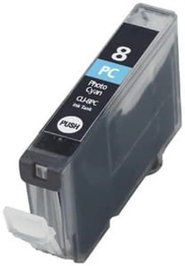 Alt view image 2 of 7 - SuppliesMAX Compatible Replacement for Canon PIXMA iP-6600D/iP-6700D/MP-950/MP-960/MP-970/Pro 9000 Photo Cyan Inkjet (450 Page Yield) (CLI-8PC) (0624B002)