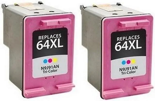 Alt view image 2 of 7 - SuppliesMAX Remanufactured Replacement for HP Envy Inspire 7950e/ENVY Photo 6200/7100/7800/ OfficeJet 200/250/Tango Series Color High Yield Inkjet (2/PK-415 Page Yield) (NO. 64XL) (6ZA55AN)
