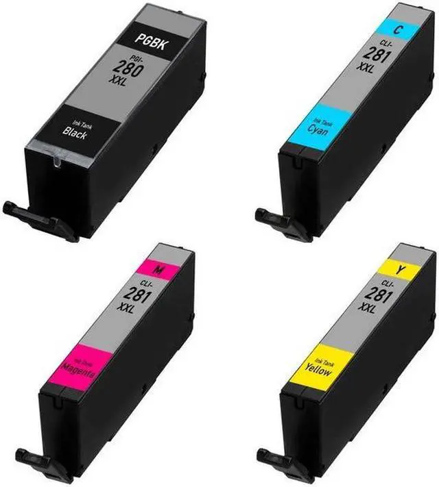 Alt view image 2 of 7 - SuppliesMAX Compatible Replacement for Canon PIXMA TR-7520/TR-8520/TR-8620/TS-6120/TS-8120/TS-9120/TS-9520/TS-9521 Super High Yield Inkjet Combo Pack (BK/C/M/Y) (11.7ML) (2021C006)