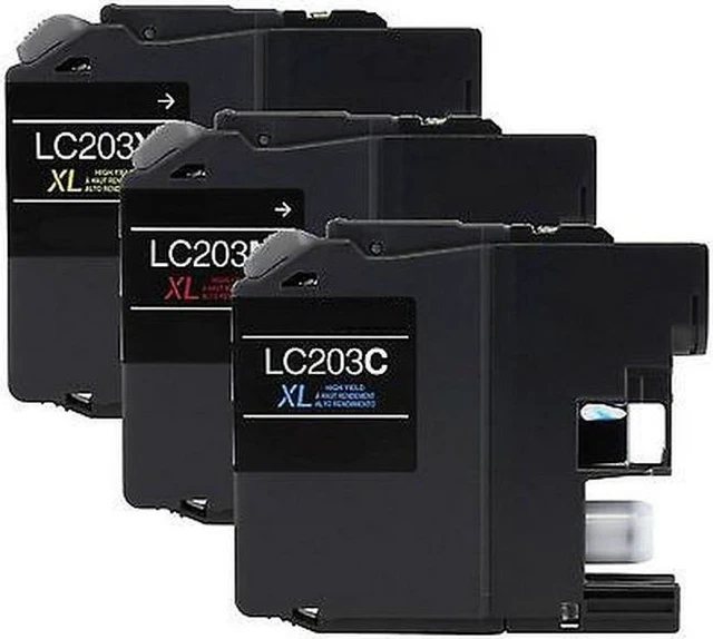 Alt view image 2 of 7 - SuppliesMAX Compatible Replacement for Brother DCP-J4120/MFC-J680/MFC-J880/MFC-J4320/MFC-J4620/MFC-J5320/MFC-J5620/MFC-J5720DW High Yield Inkjet Combo Pack (C/M/Y) (LC-2033PKS)