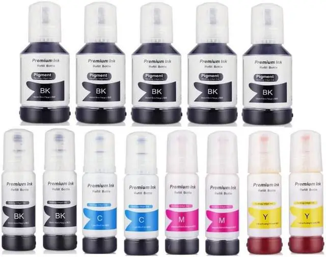 Alt view image 2 of 7 - SuppliesMAX Compatible Replacement for Expression EcoTank ET-7700/ET-7750 Refill Ink Bottle Combo Pack (5-BK/2-PBK/C/M/Y) (NO. 512) (C13T00R-7B2CS-US)