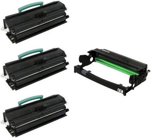 Alt view image 2 of 7 - SuppliesMAX Compatible MICR Replacement for Dell 1720/1720DN Drum/High Yield Toner Value Combo Pack (1-Drum Unit/3-Toners) (310-8710_1PK/GP299_3PKVB)