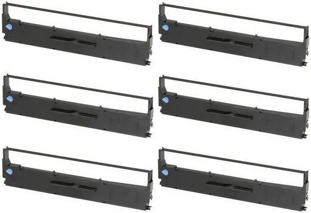 Alt view image 2 of 7 - SuppliesMAX Compatible Replacement for LX-300+/LX-350 Black Printer Ribbons (6/PK) (S015631)