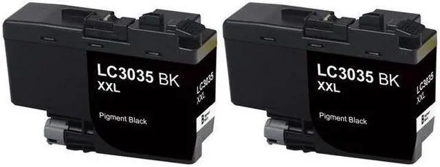 Alt view image 2 of 7 - SuppliesMAX Compatible Replacement for Brother DCP-J1100DW/MFC-J805DW/MFC-J815DW/MFC-J995DW/MFC-J1300DW Black Ultra High Yield Inkjet (2/PK-6000 Page Yield) (LC-30352PKS)