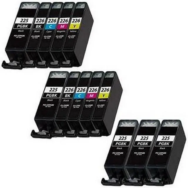 Alt view image 2 of 7 - SuppliesMAX Compatible Replacement for Canon PIXMA iP-4820/iP-4920/iX-6520/MG-5120/MG-5320/MG-6120/MG-8120/MG-8220/MX-712/MX-892 Inkjet Combo Pack (7-BK/2-C/M/Y) (PGI-225_5PK/CLI-226MP_2PK)