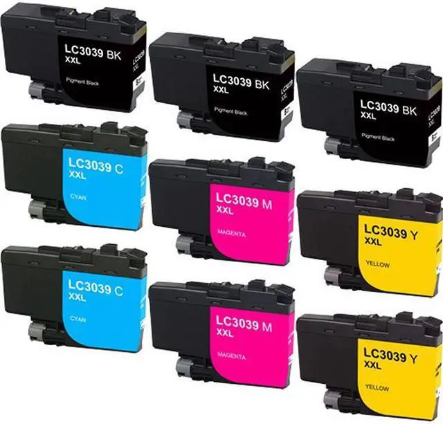 Alt view image 2 of 7 - SuppliesMAX Compatible Replacement for Brother HL-L6000/HL-L6100/MFC-J5845/MFC-J5945/MFC-J6545/MFC-J6945DW Ultra High Yield Inkjet Combo Pack (3-BK/C/M/Y) (LC-3039VALBP_3PK)