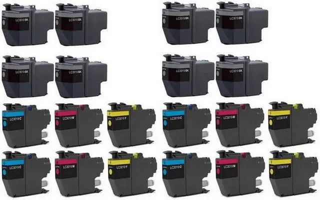 Alt view image 2 of 7 - SuppliesMAX Compatible Replacement for Brother MFC-J5330DW/MFC-J5335DW/MFC-J5730DW/MFC-J6530DW/MFC-J6830DW Super High Yield Inkjet Combo Pack (8-BK/4-C/M/Y) (LC-3019-8BK4CMY)