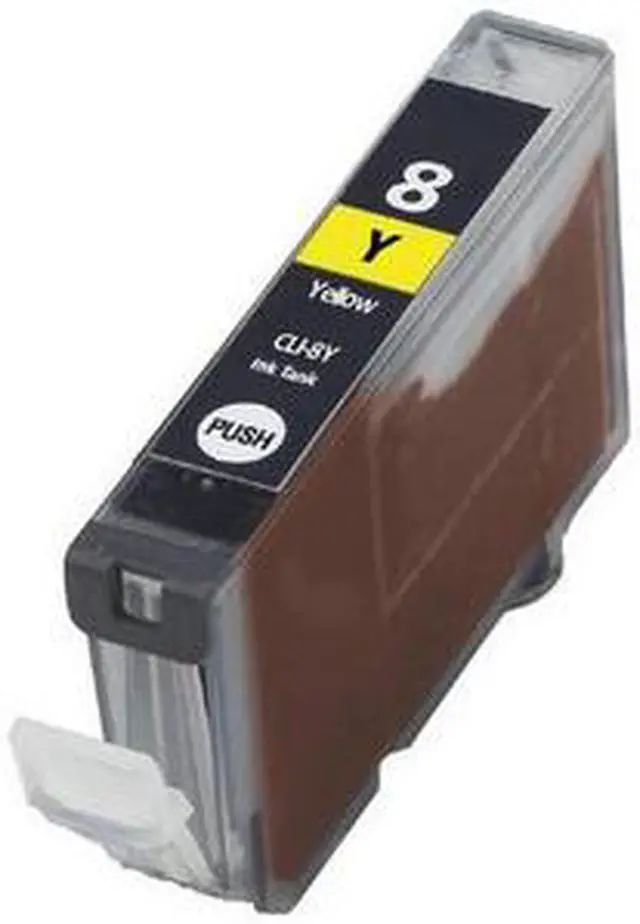 Alt view image 2 of 7 - SuppliesMAX Compatible Replacement for Canon PIXMA iP-4200/iP-4300/iP-4500/iP-5200/iP-5300/iP-6700/MP-500/MP-600/MP-800/MP-950/MP-970 Yellow Inkjet (280 Page Yield) (CLI-8Y) (0623B002)