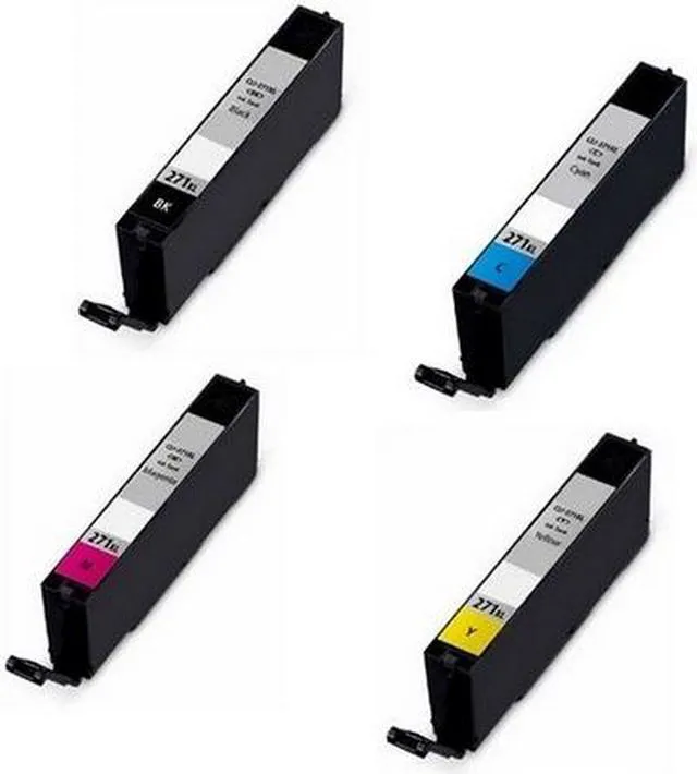 Alt view image 2 of 7 - SuppliesMAX Compatible Replacement for Canon PIXMA MG-5720/MG-6820/MG-6822/MG-7720/TS-5020/TS-6020/TS-8020/TS-9020 High Yield Inkjet Combo Pack (BK/C/M/Y) (CLI-271XL) (0390C005)