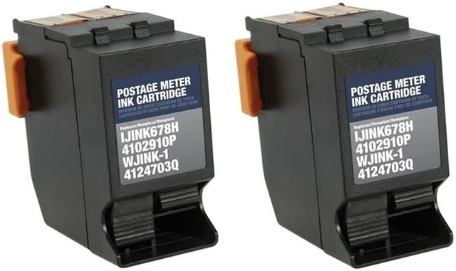 Alt view image 2 of 7 - SuppliesMAX Remanufactured Replacement for Hasler Whisperjet WJ-135/WJ-150/WJ-180/WJ-185/WJ-215 Red Postage Meter Inkjet (2/PK-31500 Page Yield) (4124703Q_2PK)