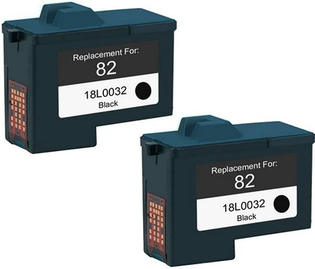 Alt view image 2 of 7 - SuppliesMAX Remanufactured Replacement for Lexmark X5100/X5130/X5150/X5190/X6100/X6150/X6170/X6180/X6190/X65/Z55/Z65N Black Inkjet (2/PK-600 Page Yield) (NO. 82) (18L0032_2PK)