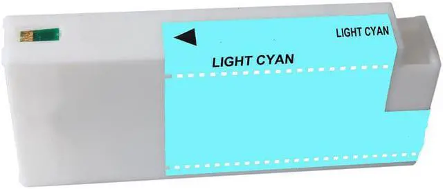 Alt view image 2 of 7 - SuppliesMAX  Replacement for Stylus Pro 7700/7900/9700/9900/WT-7900 Light Cyan High Yield Wide Format Inkjet (700 ML) (T636500)