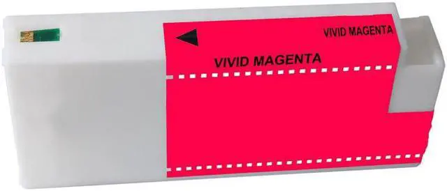 Alt view image 2 of 7 - SuppliesMAX  Replacement for Stylus Pro 7700/7900/9700/9900/WT-7900 Vivid Magenta High Yield Wide Format Inkjet (700 ML) (T636300)