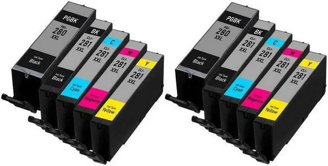 Alt view image 2 of 7 - SuppliesMAX Compatible Replacement for Canon PIXMA TR-7520/TR-8520/TR-8620/TS-6120/TS-8120/TS-9120/TS-9520/TS-9521 Super HY Inkjet Combo Pack (4-BK/2-C/M/Y) (PGI-280XXL/CLI-281XXL) (2075C006_2PK)