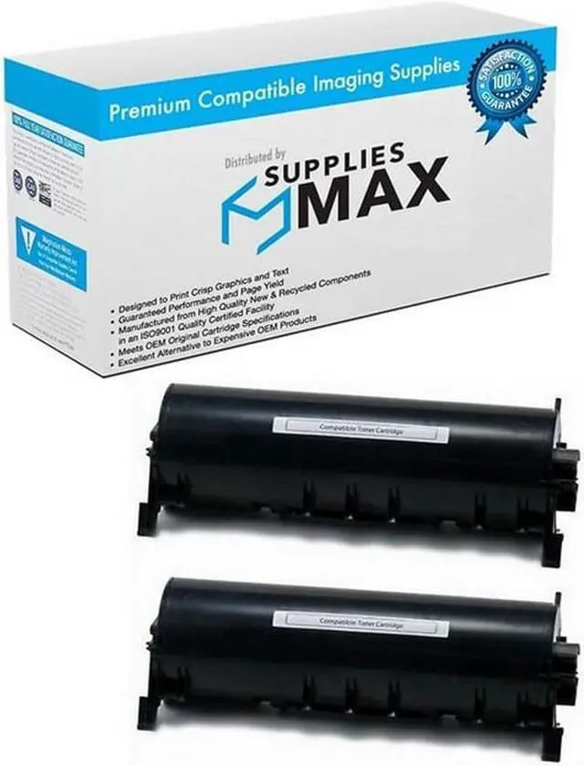 Main image of SuppliesMAX Compatible Replacement for Panasonic KX-FLB801/KX-FLB811 Toner Cartridge (2/PK-5000 Page Yield) (KX-FA87_2PK)