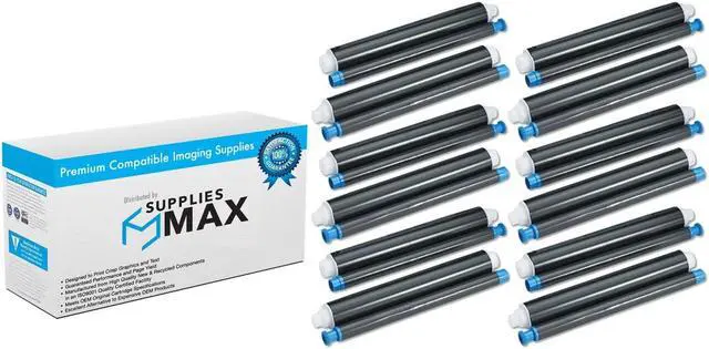 Main image of SuppliesMAX Compatible Replacement for Panasonic KX-FP80/KX-FP81/KX-FP85/KX-FP86/KX-FP150/KX-FP155/KX-FPC165/KX-FPG175/KX-FPG371/KX-FPG372 Fax Imaging Film (12/PK-300 Page Yield) (KX-FA55_6PK)