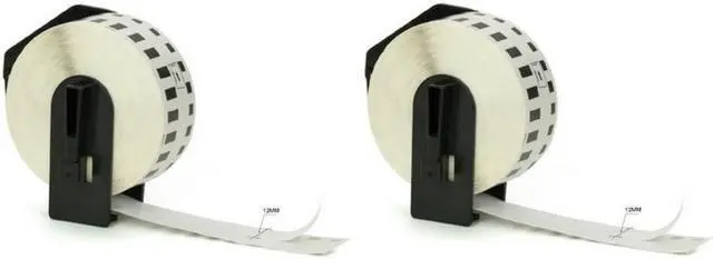 Alt view image 2 of 7 - SuppliesMAX Compatible Replacement for Brother White Continuous Length Paper Label Tape (2/PK-.47in X 100Ft./12mm x 30.4m) (DK-2214_2PK)