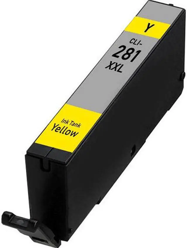 Alt view image 2 of 7 - SuppliesMAX Compatible Replacement for Canon PIXMA TR-7520/TR-8520/TR-8620/TS-6120/TS-8120/TS-9120/TS-9520/TS-9521 Yellow Super High Yield Inkjet (11.7ML) (CLI-281XXLY) (1982C001)
