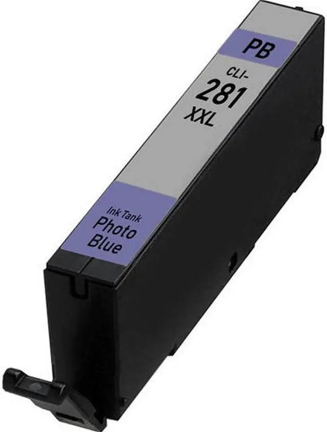 Alt view image 2 of 7 - SuppliesMAX Compatible Replacement for Canon PIXMA TS-8120/TS-8220/TS-8320/TS-9120/TS-9520 Photo Blue Super High Yield Inkjet (11.7ML) (CLI-281XXLPB) (1984C001)
