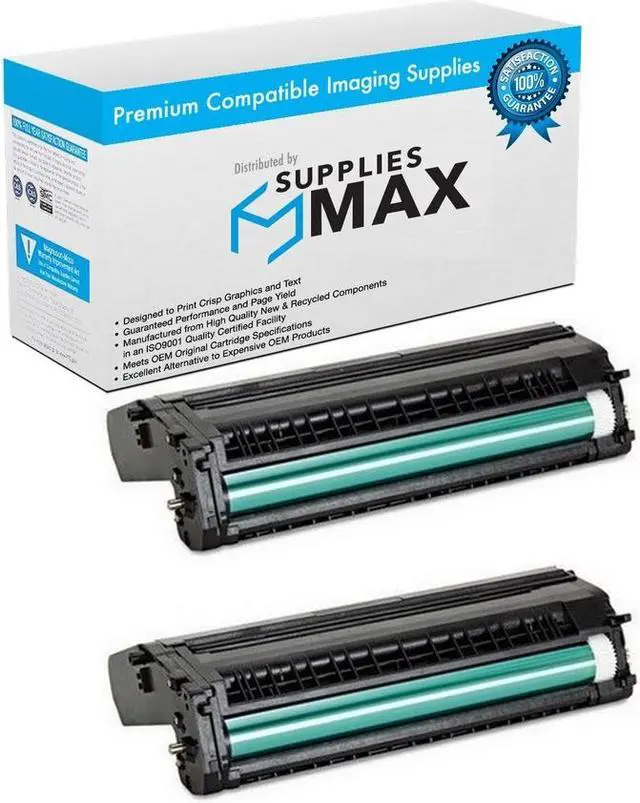 Main image of SuppliesMAX Compatible Replacement for Okidata C711CDTN/C711DN/C711DTN/C711N/C711WT Black Imaging Drum Unit (2/PK-20000 Page Yield) (TYPE 16) (44318504_2PK)