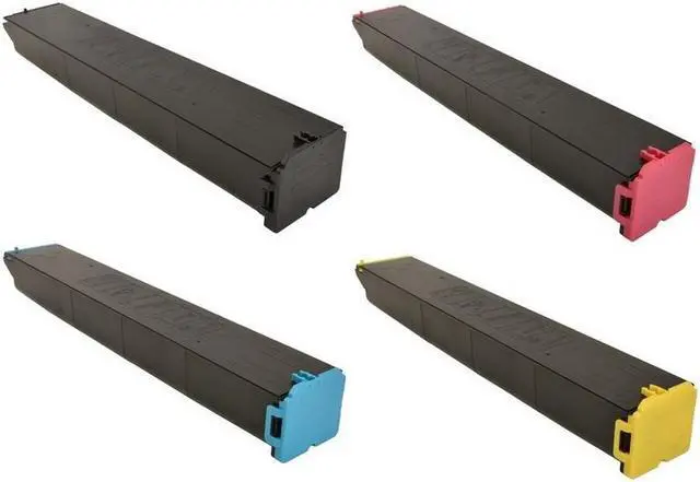 Alt view image 2 of 7 - SuppliesMAX Compatible Replacement for Sharp MX-2630/3050/3550/3570/4050/5050/5070/6050/6070 Series Toner Cartridge Combo Pack (BK/C/M/Y) (MX-60NTMP)