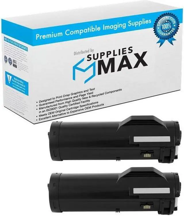 Main image of SuppliesMAX Replacement for VersaLink B600/B605/B610/B615 Series Black Toner Cartridge (2/PK-10300 Page Yield) (106R03940_2PK)