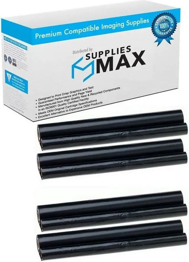 Main image of SuppliesMAX Compatible Replacement for Sharp UX-A255/UX-A260/UX-CC500/UX-CD600/UX-CL220/UX-P100/UX-P115/UX-P200 Fax Imaging Film (4/PK-150 Page Yield) (UX-5CR_2PK)