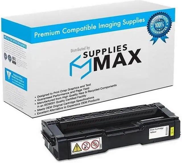 Main image of SuppliesMAX Compatible Replacement for Ricoh M-C250FW/M-C250FWB/P-C301W Yellow Toner Cartridge (6300 Page Yield) (TYPE M-C250H) (408355)