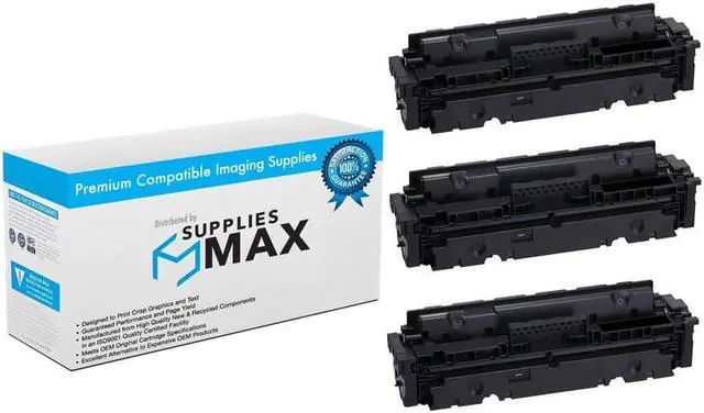 Main image of SuppliesMAX Compatible Replacement for Canon Color imageCLASS LBP-664/MF-742/MF-743/MF-745/MF-746 Black High Yield Toner Cartridge (3/PK-7600 Page Yield) (3020C001_3PK)