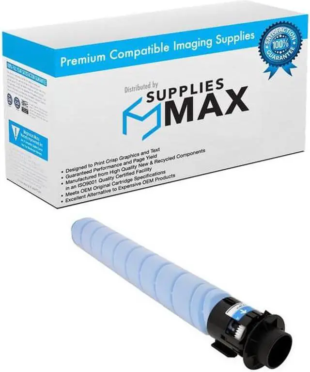 Main image of SuppliesMAX Compatible Replacement for Savin IM-C4500/IM-C5500/IM-C5500A/IM-C6000 Cyan Toner Cartridge (22500 Page Yield) (TYPE IM-C6000) (842282)