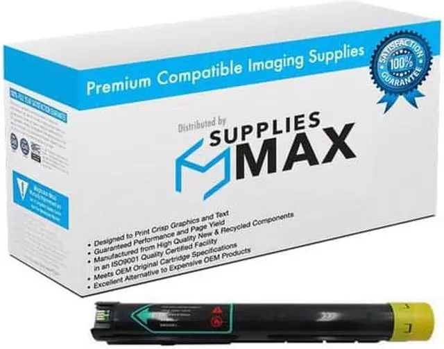 Main image of SuppliesMAX Replacement for Versalink C7000DN/C7000N Yellow High Yield Toner Cartridge (10100 Page Yield) (106R03758)