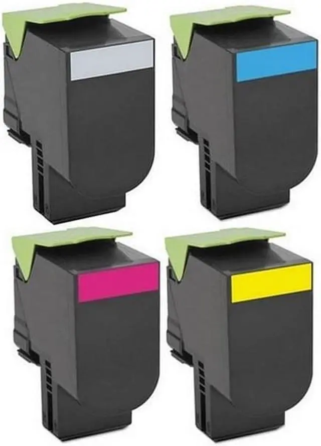 Alt view image 2 of 7 - SuppliesMAX Compatible Replacement for Lexmark C2325/C2425/C2535/MC-2325/MC-2425/MC-2535/MC-2640 Series High Yield Toner Cartridge Combo Pack (BK/C/M/Y) (C2320BCMY)