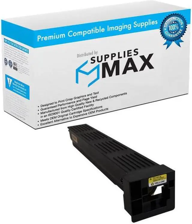 Main image of SuppliesMAX Compatible Replacement for Konica Minolta bizhub C654/C654e/C754/C754e Yellow Toner Cartridge (31500 Page Yield) (TN-711Y) (A3VU250)