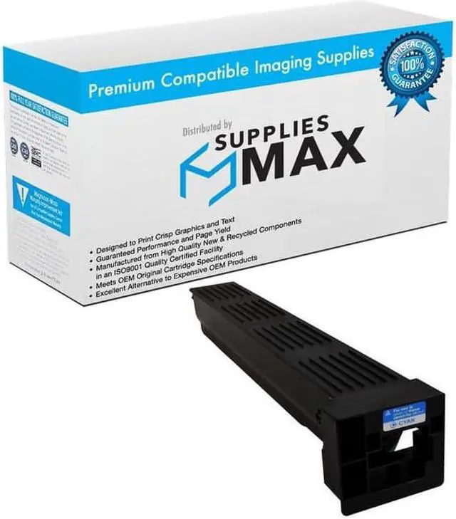 Main image of SuppliesMAX Compatible Replacement for Konica Minolta bizhub C654/C654e/C754/C754e Cyan Toner Cartridge (31500 Page Yield) (TN-711C) (A3VU450)