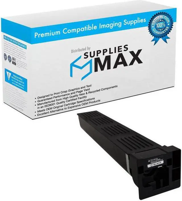 Main image of SuppliesMAX Compatible Replacement for Konica Minolta bizhub C654/C654e/C754/C754e Black Toner Cartridge (47200 Page Yield) (TN-711K) (A3VU130)