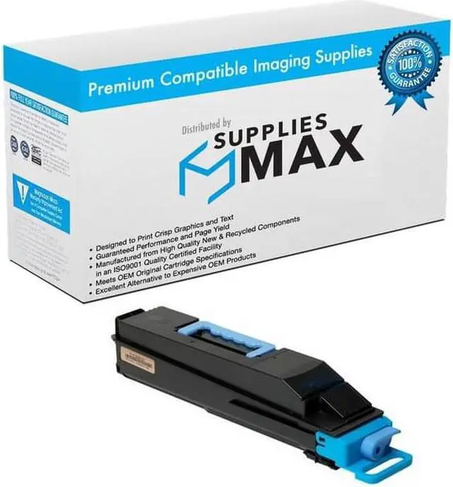 Main image of SuppliesMAX Compatible Replacement for Kyocera Mita FS-C8500DN Cyan Toner Cartridge (18000 Page Yield) (TK-880C)
