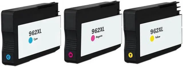 Alt view image 2 of 7 - SuppliesMAX Remanufactured Replacement for HP OfficeJet Pro 9010/9014e/9015e/9019/9020e/9022e/9023/9025e/9026/9028e High Yield Inkjet Combo Pack (C/M/Y) (NO. 962XL) (3JB36BN)