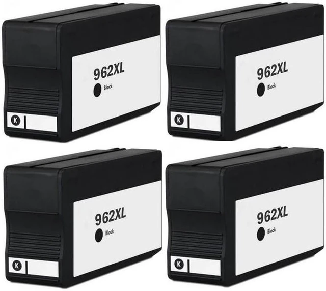 Alt view image 2 of 7 - SuppliesMAX Remanufactured Replacement for HP OfficeJet Pro 9010/9014e/9015e/9019/9020e/9022e/9023/9025e/9026/9028e Black High Yield Inkjet (4/PK-2000 Page Yield) (NO. 962XL) (3JB35BN_2PK)