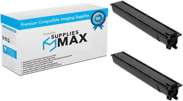 Main image of SuppliesMAX Compatible Replacement for Toshiba e-STUDIO 2007/2306/2507 Toner Cartridge (2/PK-12000 Page Yield) (6AG00005086_2PK)
